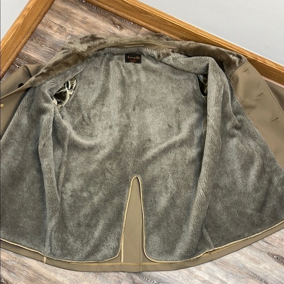 Classic Trench Coat With Fur Collar Men's Size 50 Regular Vintage Botany 500 - Picture 12 of 16